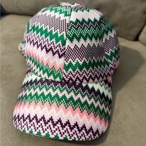 Missoni Women’s Zigzag Hat in Green, Pink, and Purple